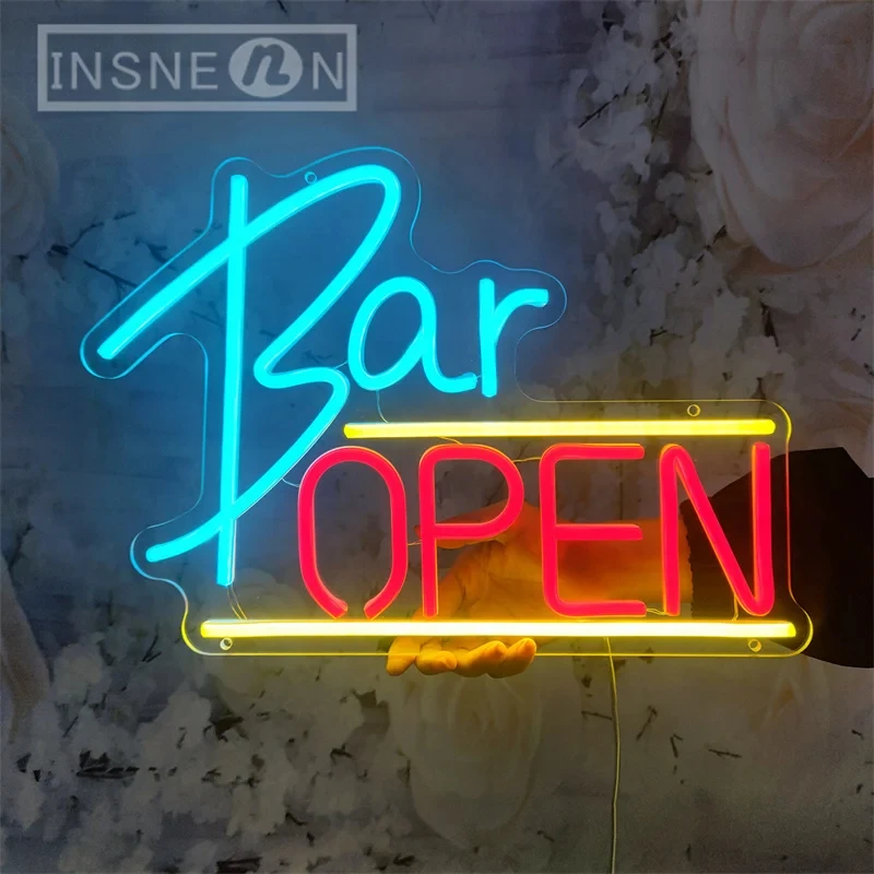 バーオープンネオンサイン カクテルLEDネオンライト ティキバー パーティー レストラン ドリンクバー ビストロ クラブバー 壁飾りライト