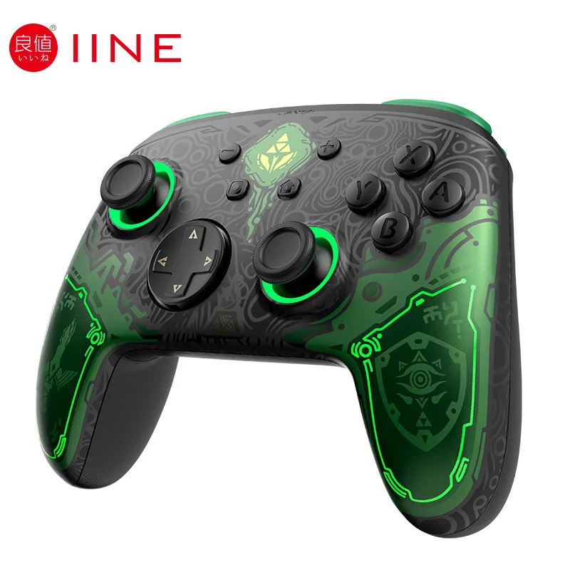 IINE Falcon Zelda Pro Controller Wake Up Support NFC Amiibo Compatible Nintendo Switch/Switch OLED/PC Steam