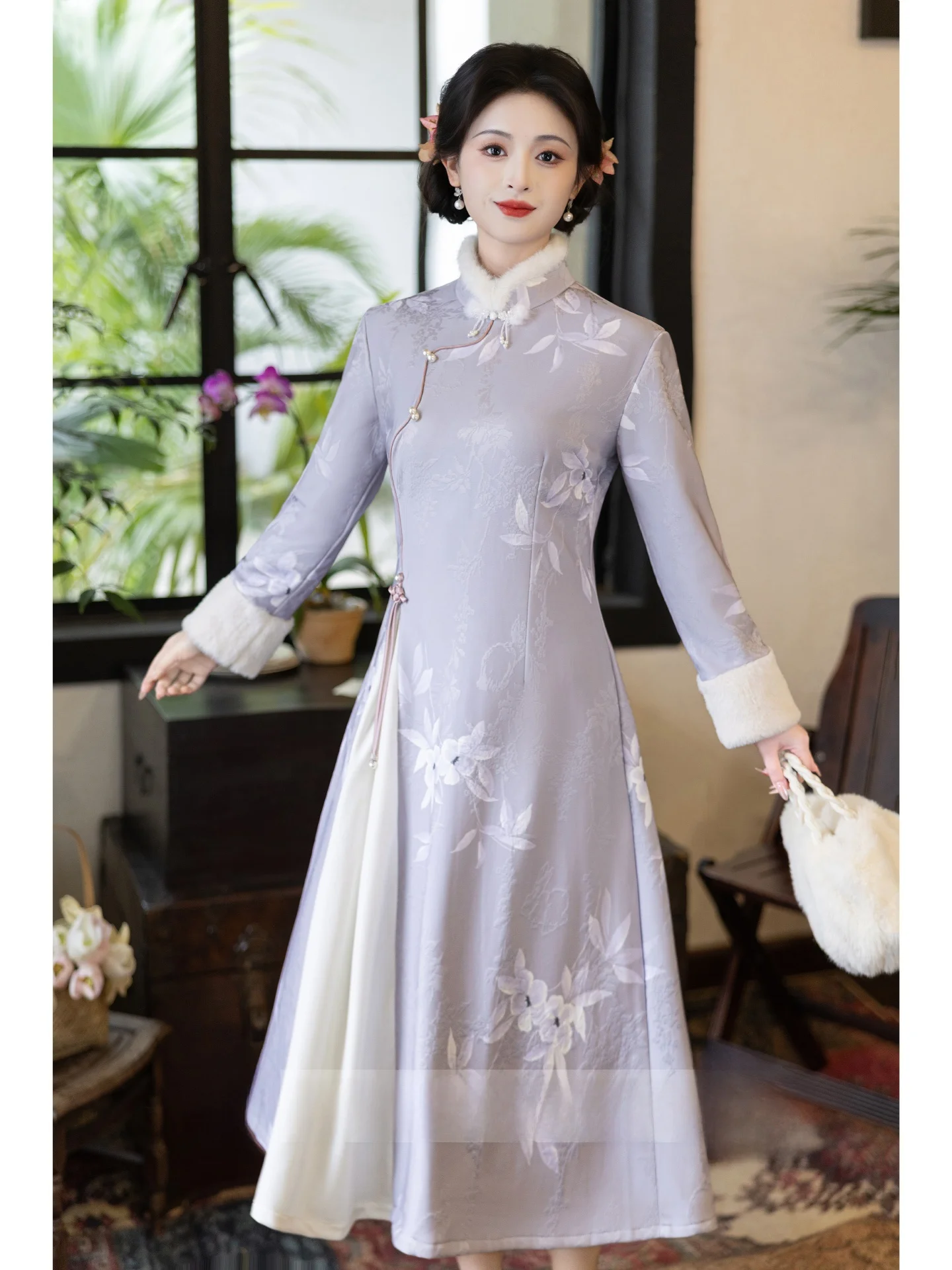 thiened-fce-hiver-qipao-dr-chinois-sle-tendance-nationale-vetements-pour-femmes-petite-taille-the-costume-nouveau-2025-automne-hiver