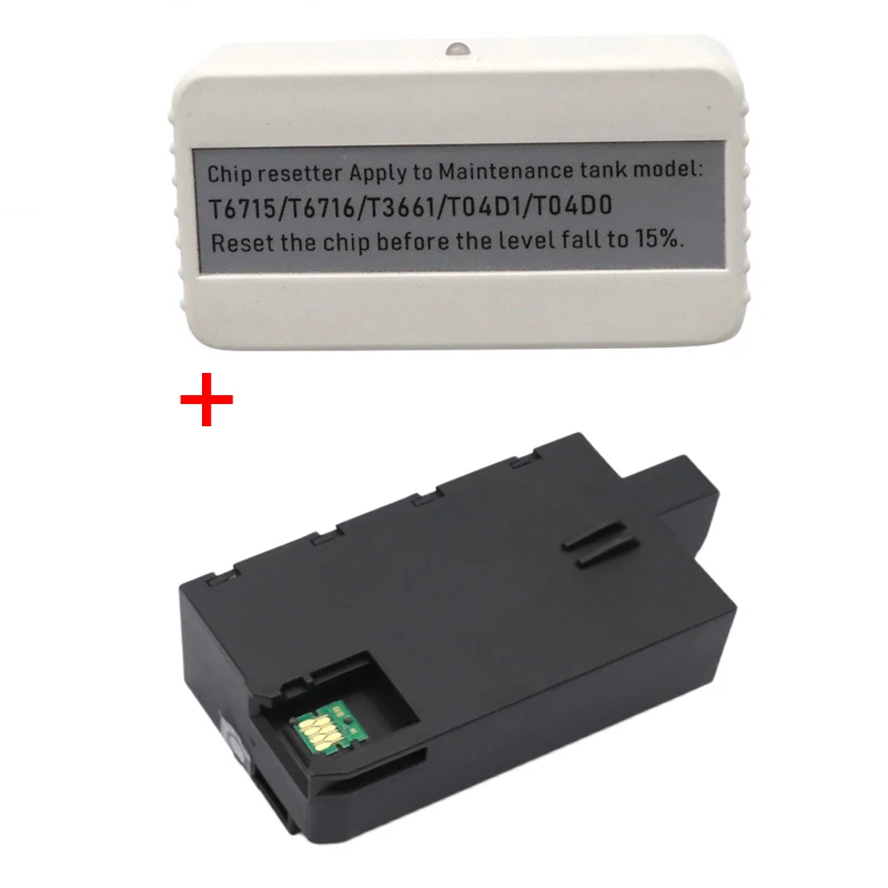 

T3661 Maintenance Ink Tank + Chip Resetter For Epson XP 6000 6001 6005 6100 6105 8500 XP8600 XP8605 XP970 XP15000 XP15010 5080