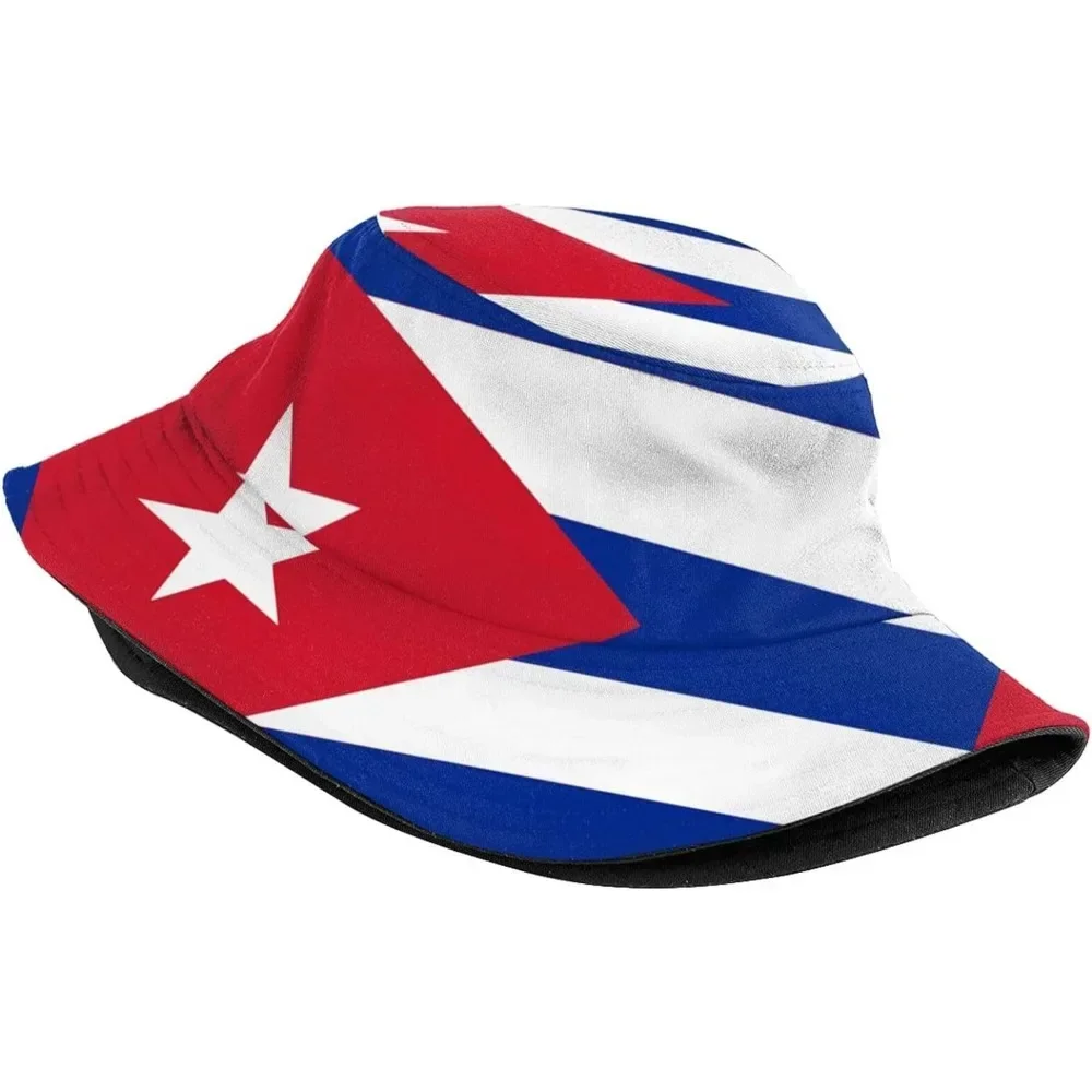 Cuba Flag Fisherman Cap Hip Hop Gorras Summer Unisex- Printing Bucket Hat Outdoor Gardening Beach Camping Hiking Fishing Caps