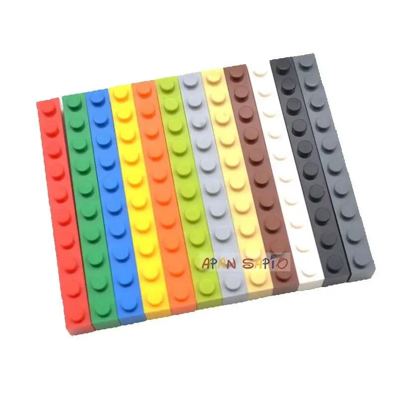 

5 шт. DIY строительные блоки 1x10 горошек толстые цифры блоки, Детские кубики, развивающие творческие игрушки для детей Размеры совместим с брендами
