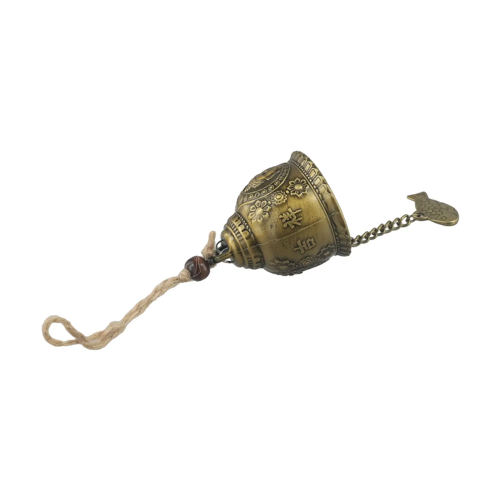 Abundant Wealth Garden Copper Windbell Home Decor for crisp Sound Elegant Ornament Good Luck Pendant Relaxing