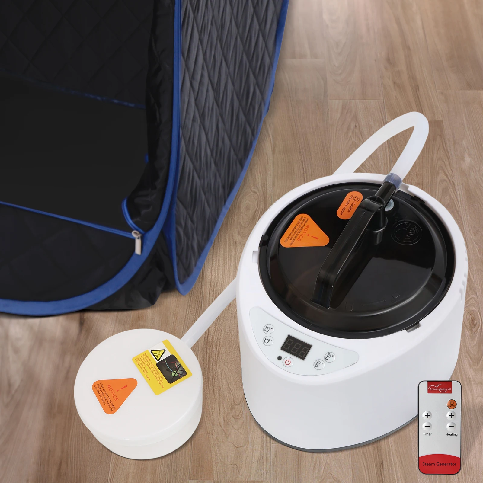 Machine à vapeur de sauna portable avec télécommande, 2L, SPA, Domestique, Salon