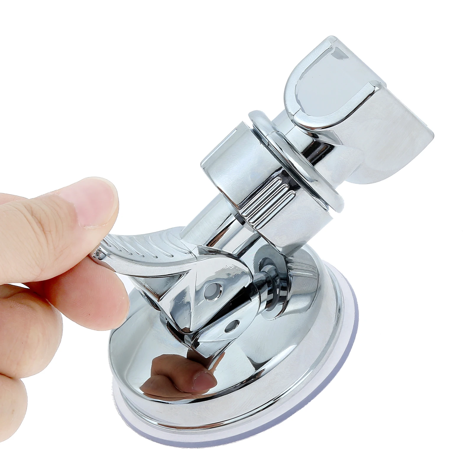 ABS 플라스틱 흡입 컵 샤워헤드 거치대, 360 ° 조절식 핸드헬드 샤워헤드 거치대, 벽걸이 조절식 욕실 브래킷