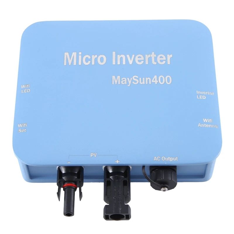 400W Micro-Type Solar Panel Smart Inverter Pure Sine Wave Home Inverter 36V MPPT On Grid Tie Inverter - EU Plug Easy To Use