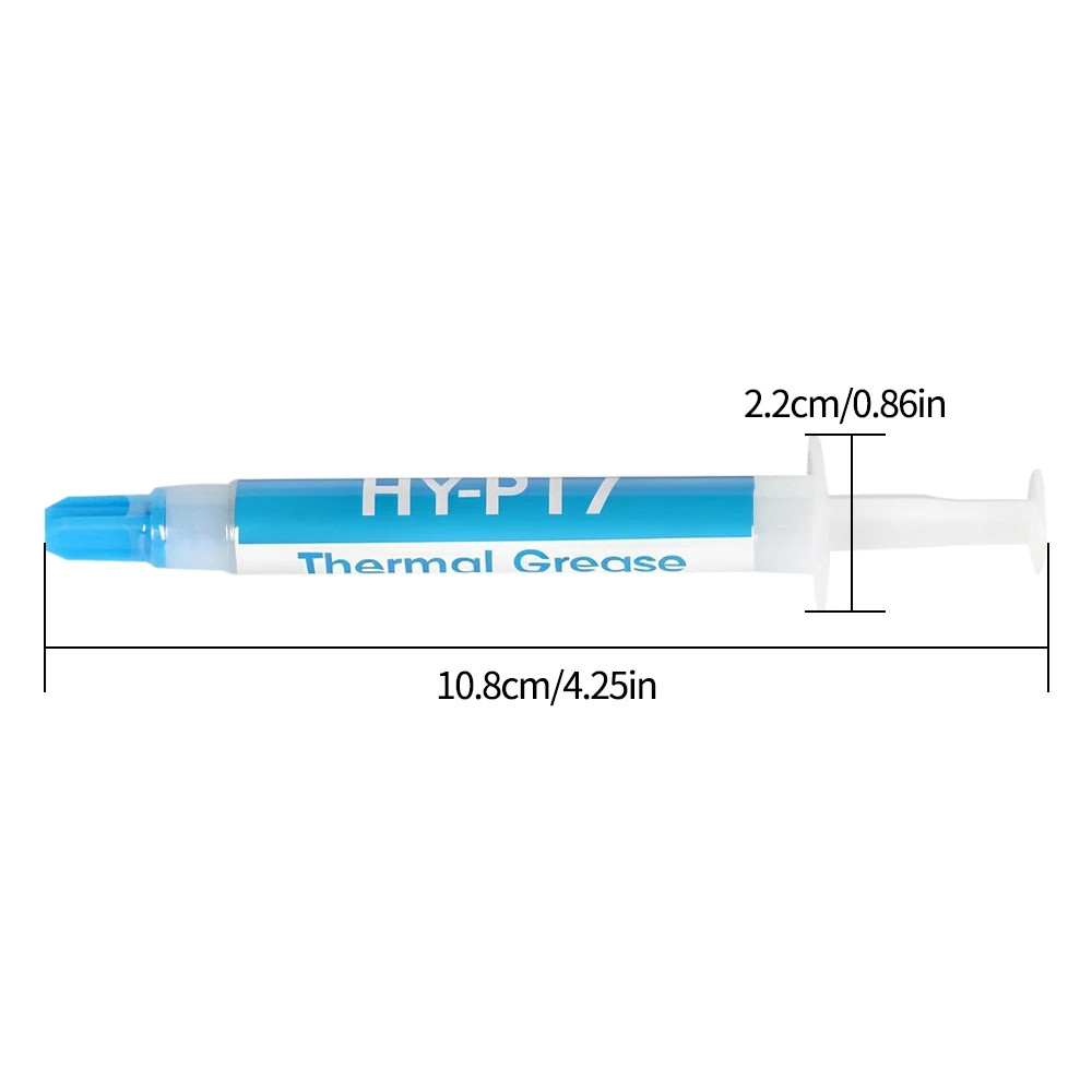 

HY-P17 Новый процессор термопасты 17,3 Вт 2 г для процессора, графического процессора, принтера, радиатора, охлаждения, кулера, термопаста, силиконовая смесь