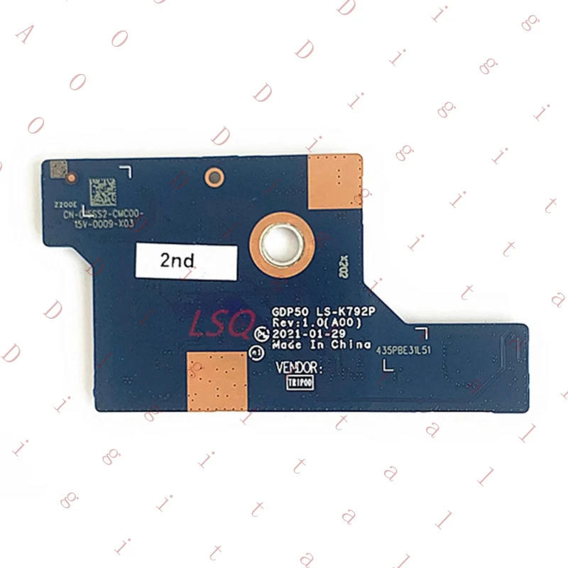 

Плата подключения клавиатуры WW для DELL Alienware M15 R6, GDP50 LS-K792P