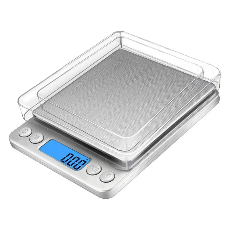 Electronic Kitchen Scale 3kg High Precision Digital Scale USB Rechargeable Carats Counting Scale For Measuring Food Weight