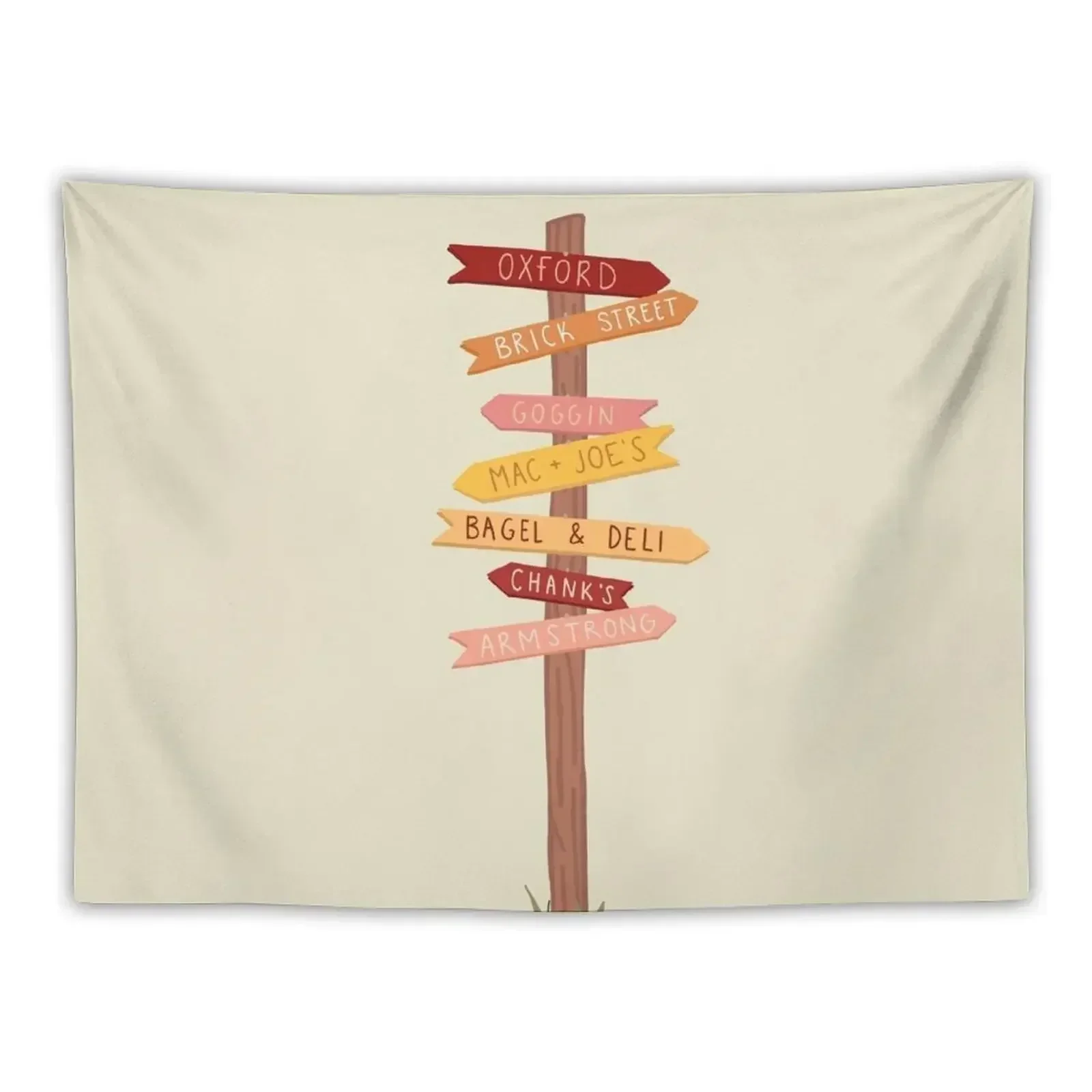 

Miami University Sign Post Tapestry Room Decorating Aesthetic Bedroom Decoration Custom Outdoor Decoration Tapestry