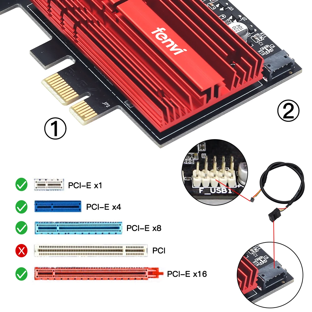 FENVI WiFi 6E AX210 PCIE WiFi Adapter 5374Mbps BT5.3 802.11AX Tri-Band 2.4G/5G/6Ghz Wireless Network Card PC For Win10/11 image 4