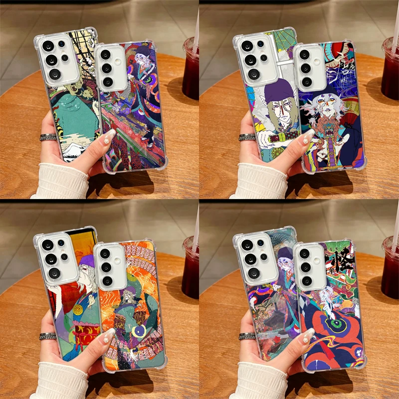 Ukiyoe Mononoke Kusuriuri Phone Case For Samsung S26 Ultra S25 Edge Galaxy S23 S21 S20 S24 FE S22 Plus S26FE S25FE TPU Cover Cle