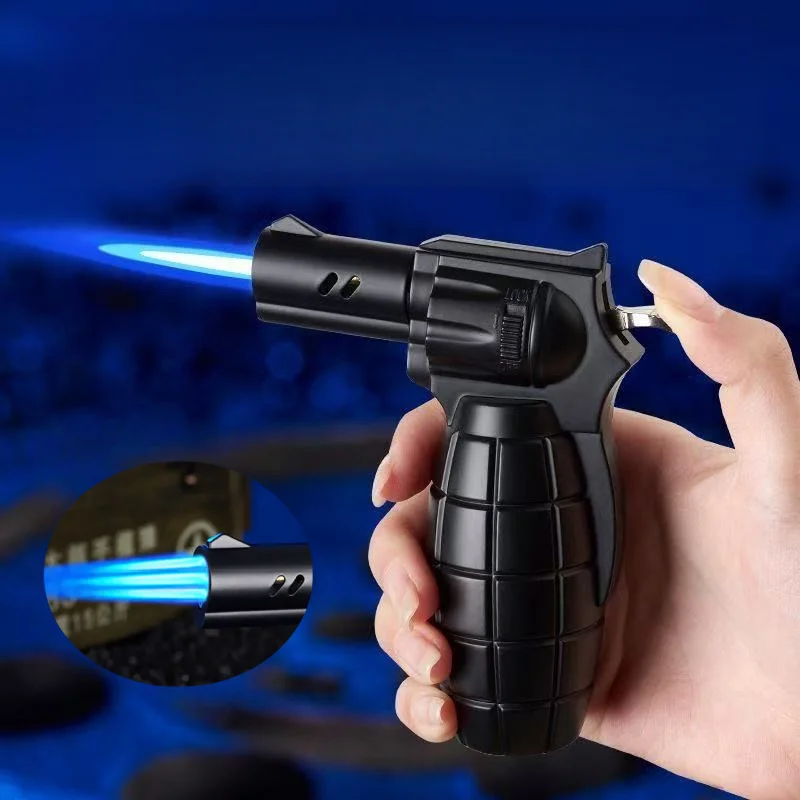 

New High Temperature Welding Gun Inflatable Lighter Windproof Jet Flame Handheld Durable Barbecue Cigar Portable Lighter