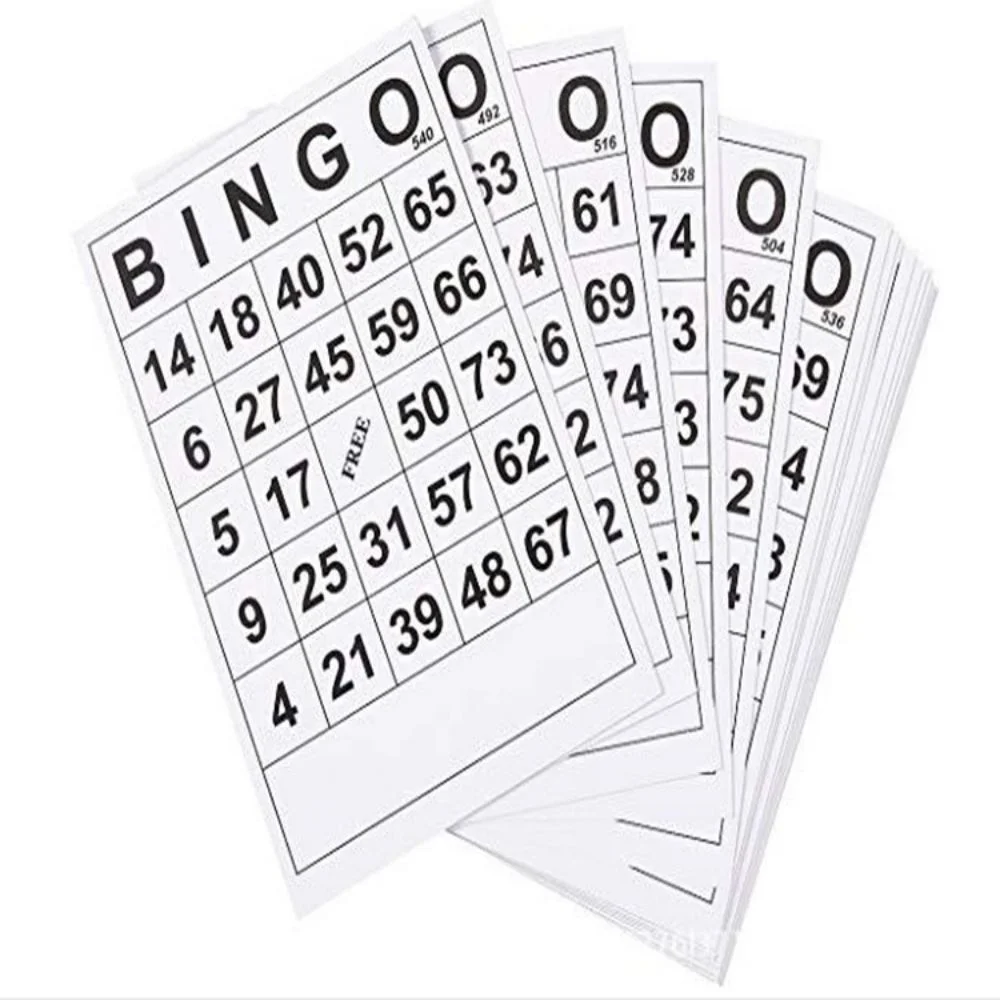 60 non-repetitive bingo cards BINGO cards digital children's entertainment games