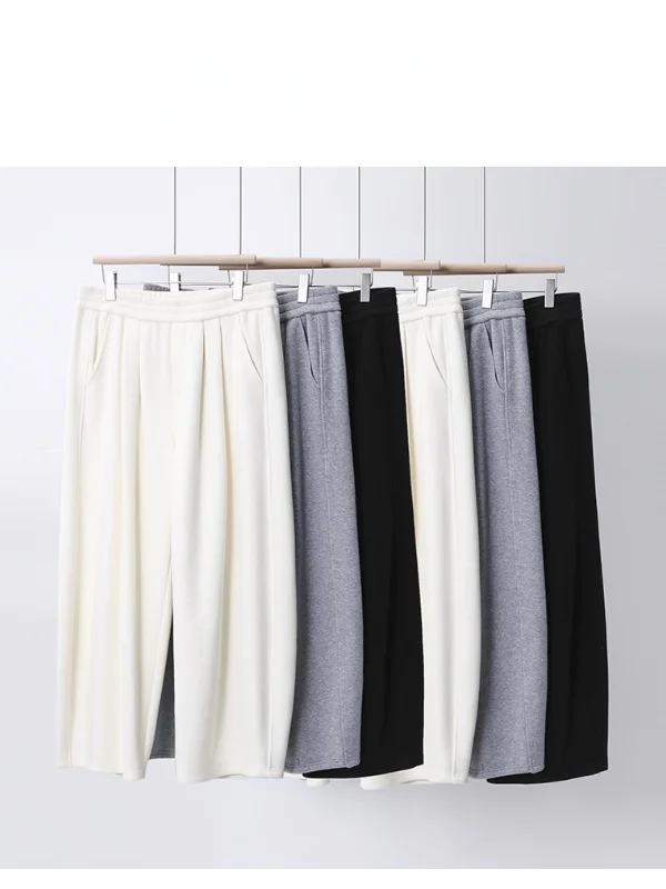 

Женские повседневные брюки больших размеров, свободные, стройнящие, длинные, удобные, с высокой талией, прямые, из полиэстера...