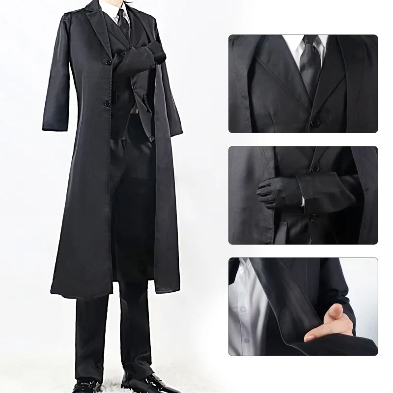 Anime Bungo Stray Dogs Cosplay Dazai Osamu Costume /