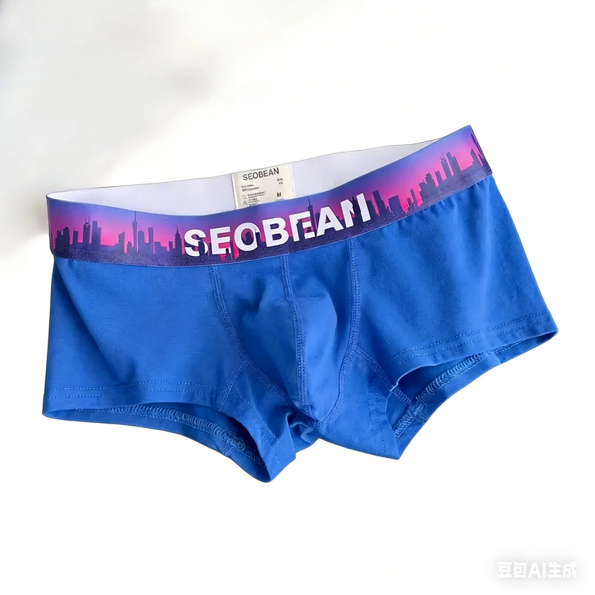 Baumwoll-Boxershorts für Männer mit U-förmigem Vorderteil, Sexy U-konvexer Beutel, Atmungsaktive Komfort-Unterwäsche für Jugendliche, Schweißabsorbierende Sport-Unterhose