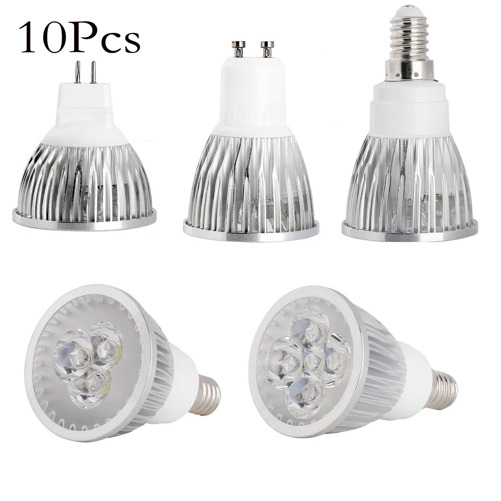 10 X Ledバルブスポットライト9 W 15 W Gu 10 MR 16 3200 k装飾ランプE 27超点灯冷/暖/中性白色応急点