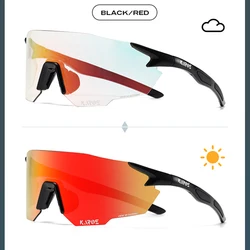 KAROS Cycling Shades Photochromic MTB Goggles Men Women Sports UV400 Color Change Sunglasses Mountain Road Bike Riding Glasses