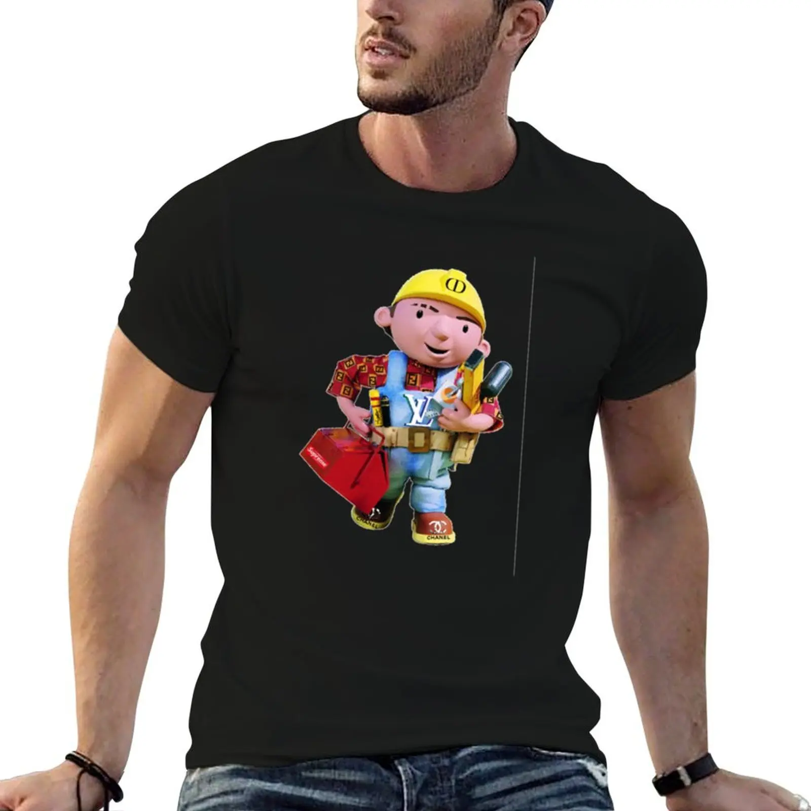 bob the HYPEBEAST builder T-Shirt basketball graphic tees new edition street wear men t shirt