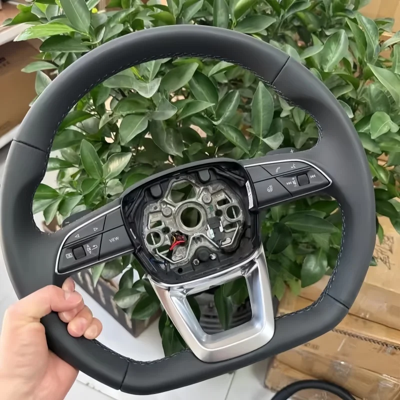 Car Steering Wheel Microfiber Leather A4 A5 A6 A7 A8 B7 B8 B9 C8 Q3Q5 S4 S5 S6 S7 RS3 RS5 RS7 RS6 Accessories For Audi A3