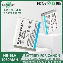 NB-6L NB6LH Battery 1060mAh Camera Rechargeable Battery for Canon Powershot SX700 SX710 S120 S110 IS 280HS S95 SX530 SX270HS