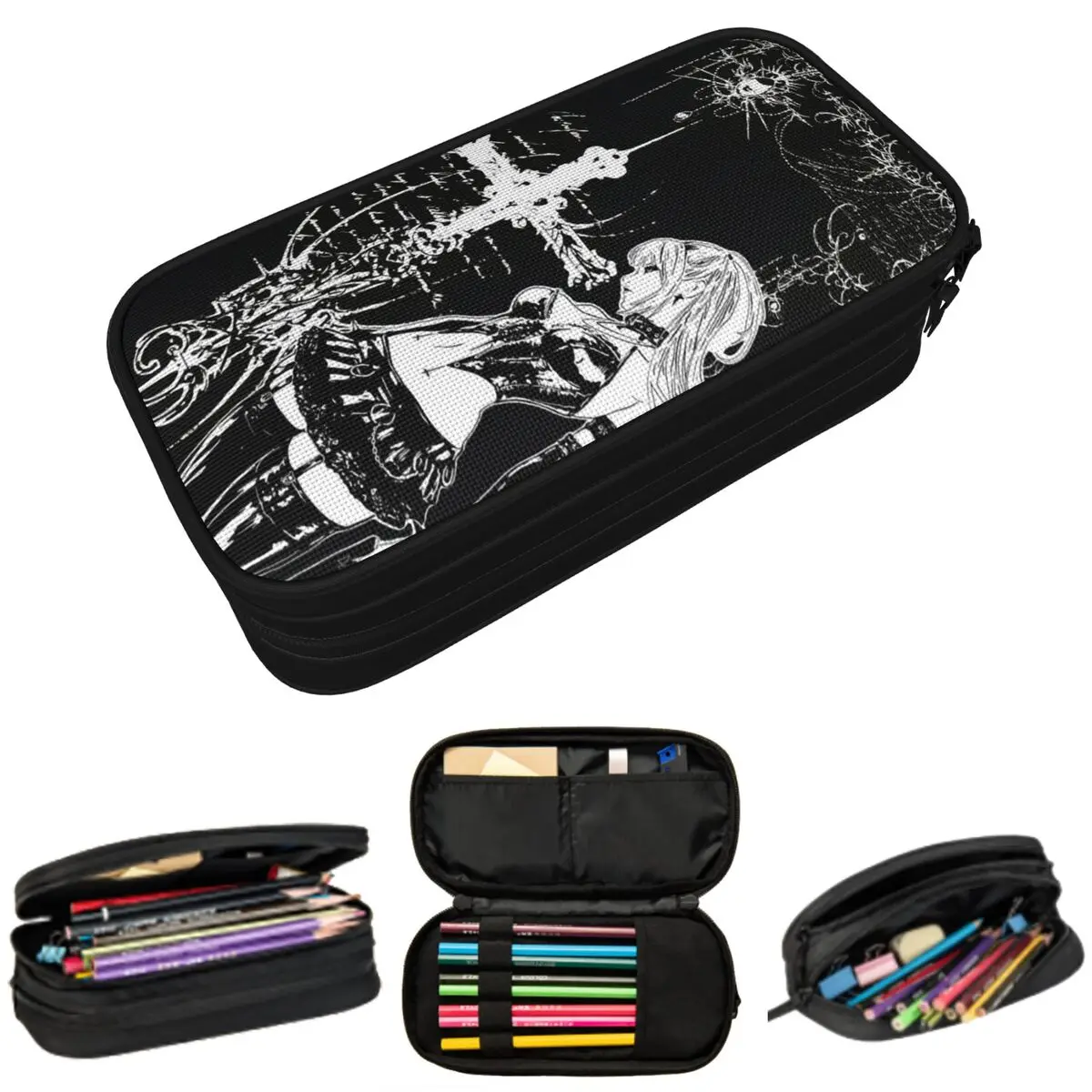 

Misa Amane Misa Death Note Anime Pencil Case for Studen School Pen Box Pencil Bag Stationery Supplies Pen Holder Bag