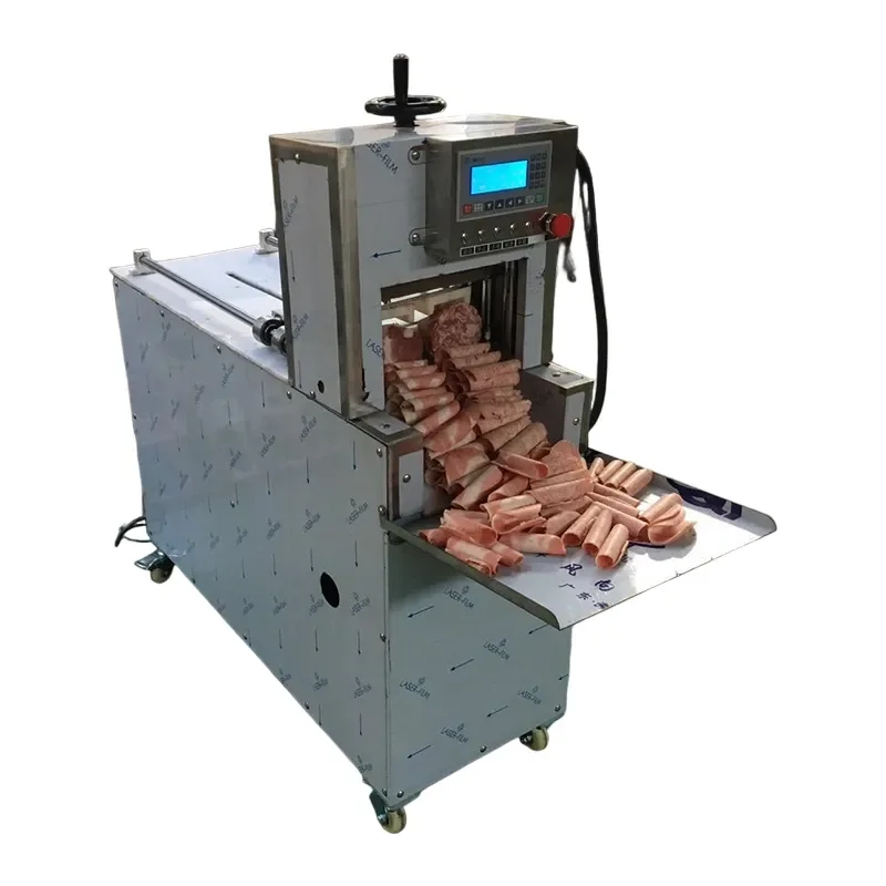 for Hotel Restaurant Commercial Electric Adjustable Thin Frozen Meat Slicer Lamb Roll Bacon Slicer