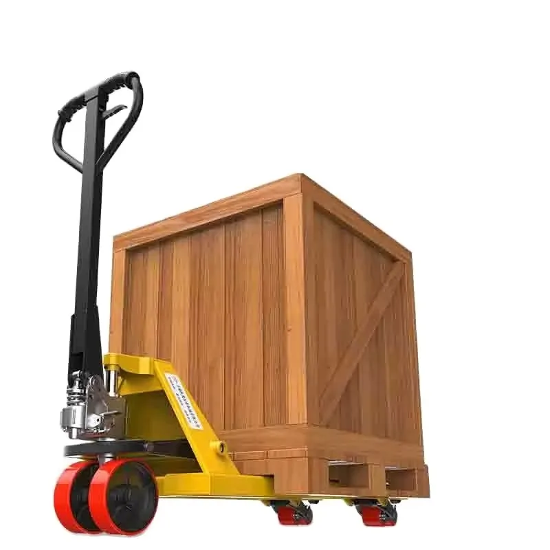 Manual Forklift Hydraulic Pallet Jack 2T 3T 5T Small Cargo Trolley Oil Pressure Warehouse Loading Unloading Trailer