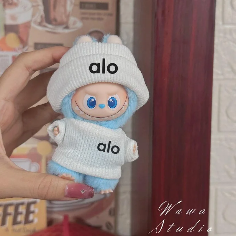 

Для одежды labubu вязаный свитер для Labubu 4.0 The Monsters Pin for Love Series вязаная шапка с клапаном футболка аксессуары для одежды