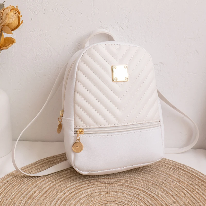 New Mini Backpack Fresh and Sweet Small Backpack Versatile Simple Bag Cute Book Bag