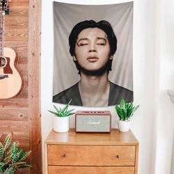 Singer Jimin Kpop Chart arazzo Art Science Fiction Room Home Decor Cheap Hippie Wall Hanging