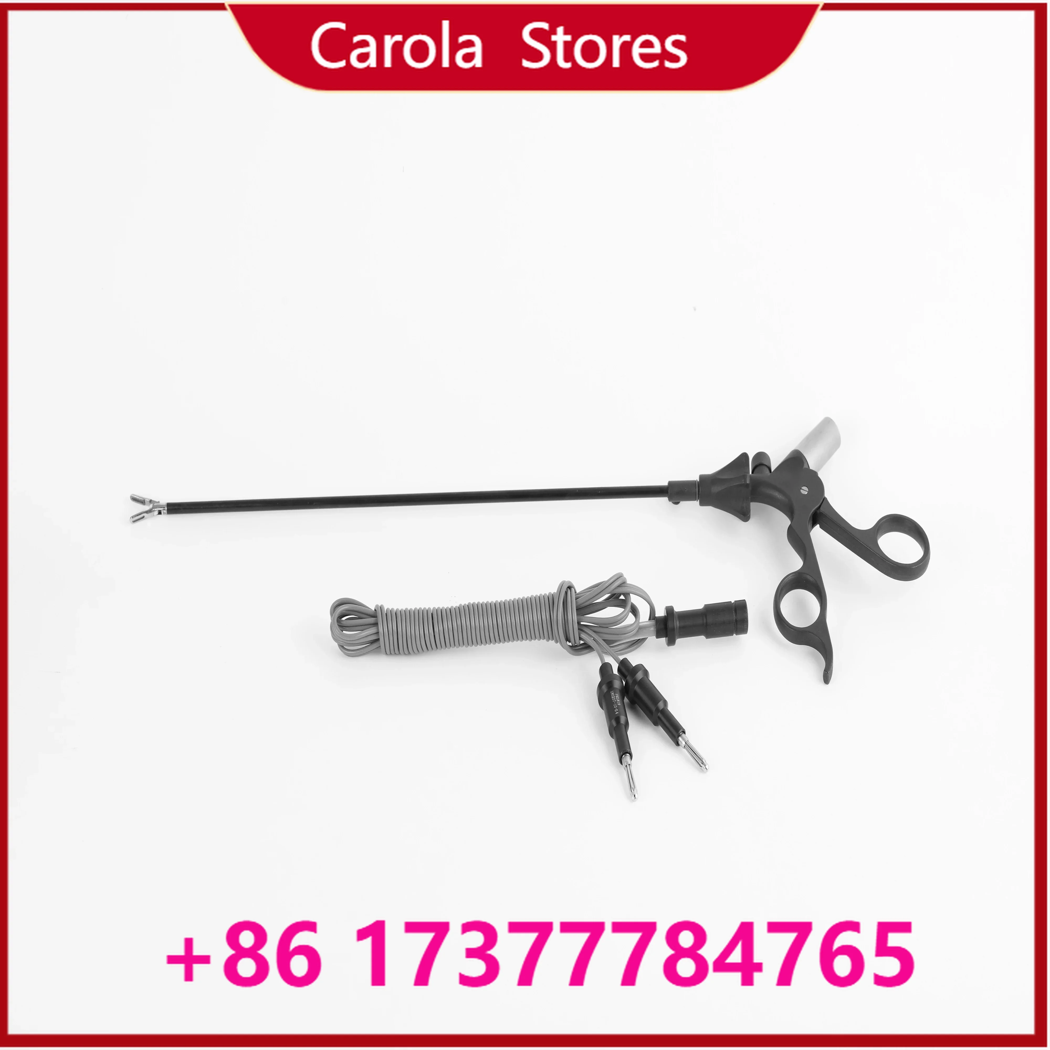 Curved Tip Bipolar Dissecting Forceps With Matching Bipolar Cable Autoclavable Insulated Tweezers
