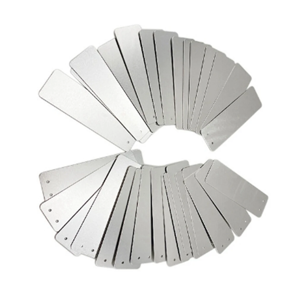 ABKO-100pcs Aluminum Plant Labels, Metal Plant Tags, Tree ID Tags Plant Aluminum Tag Round Art Aluminum Tag