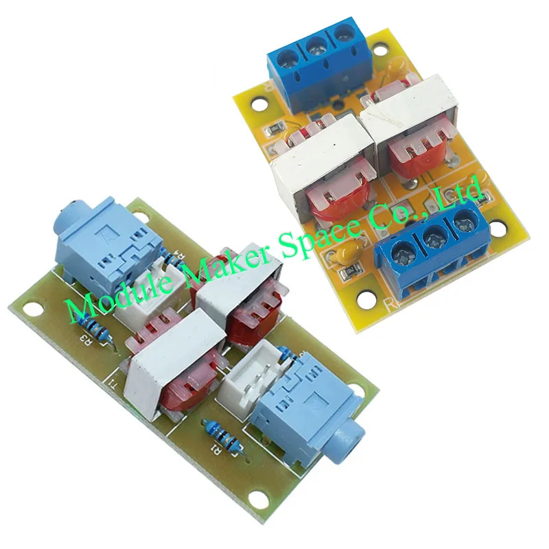 1pcs XH-M372 Stereo Audio Isolator Vehicle Common Ground Loop Suppressor Interference Noise Isolation Module Transformer Coupler