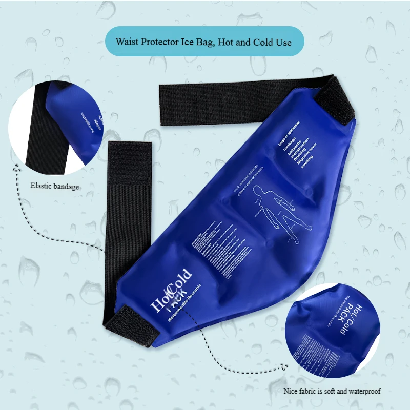 Reusable Hot Cold Therapy Wrap, Multi-Purpose Compress Belt for Waist, Joint & Ankle, Home & Sports Use