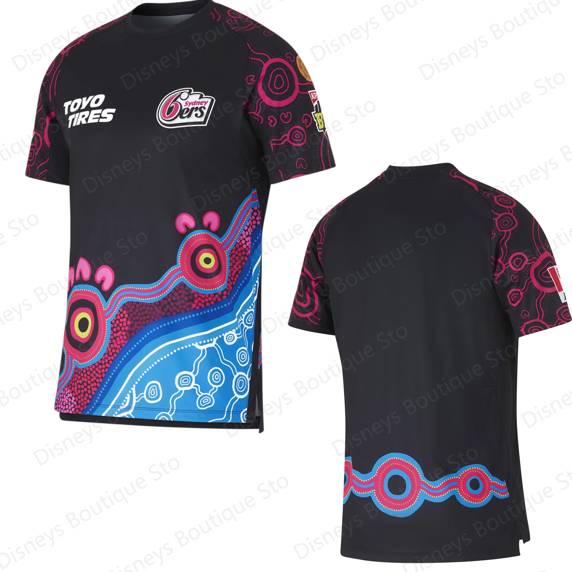 2024 New Arrival Summer Australian BBL Sydney Sixers Jersey Indigenous BBL Shirt Training Jersey Kid Uniform For Adult&Kid