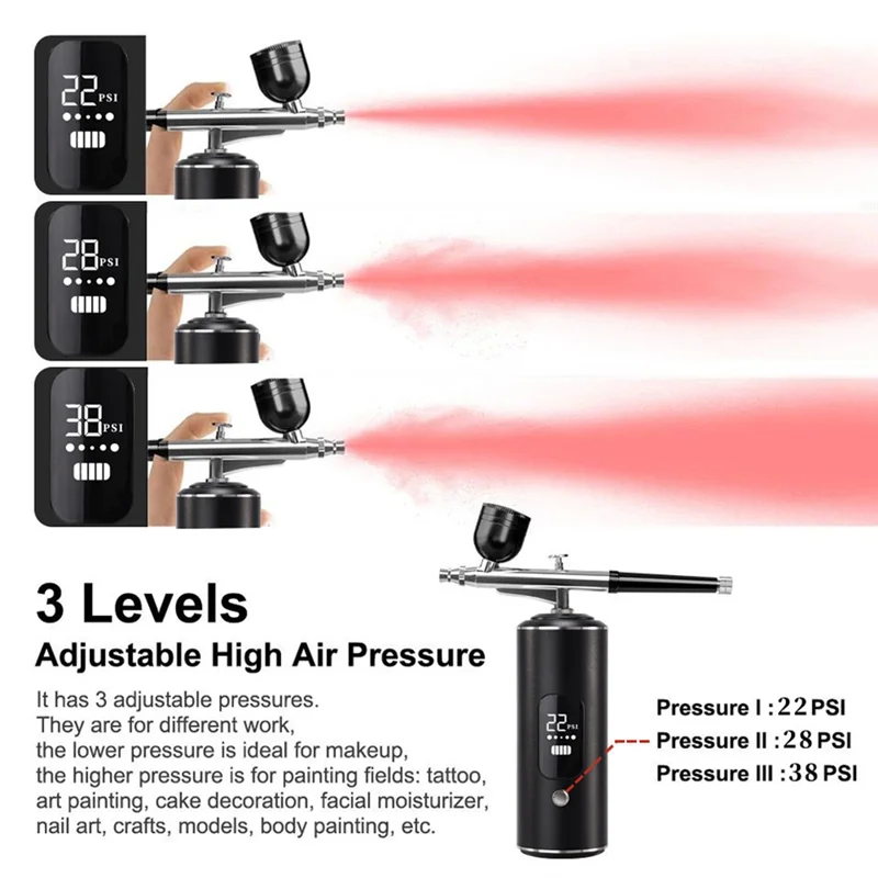 

SEWS-Digital Air Brush With Compressor Portable Air Brush Crafts Air Brush Art Painting Compressor Airbrush Pen Airbr
