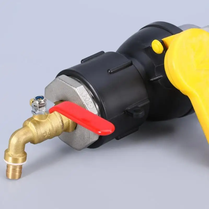 

Y1UD Brasses Faucet Outdoor Adapter Water Tanks Connector for Secure Liquid Transfer