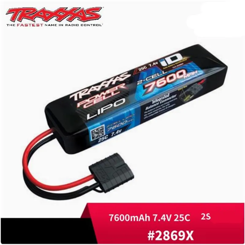 TRAXXAS 2S 7.4V 7600mAh 25C LiPo Original Battery #2869X For Traxxas TRX6 TRX4 RC Car