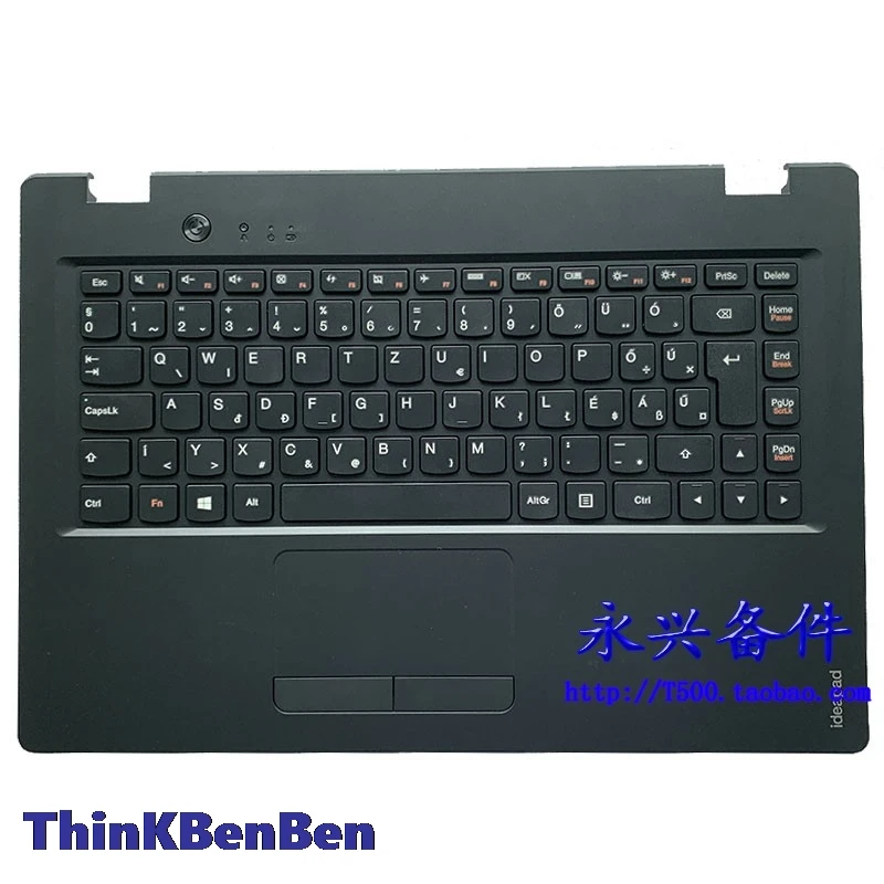 

HU Hungarian Black Keyboard Upper Case Palmrest Shell Cover For Lenovo Ideapad 100S 14 14IBR 5CB0K65032