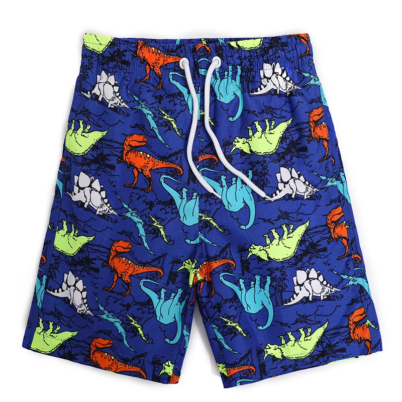 summer-beach-pants-boys-printed-men's-casual-loose-shorts-five-point