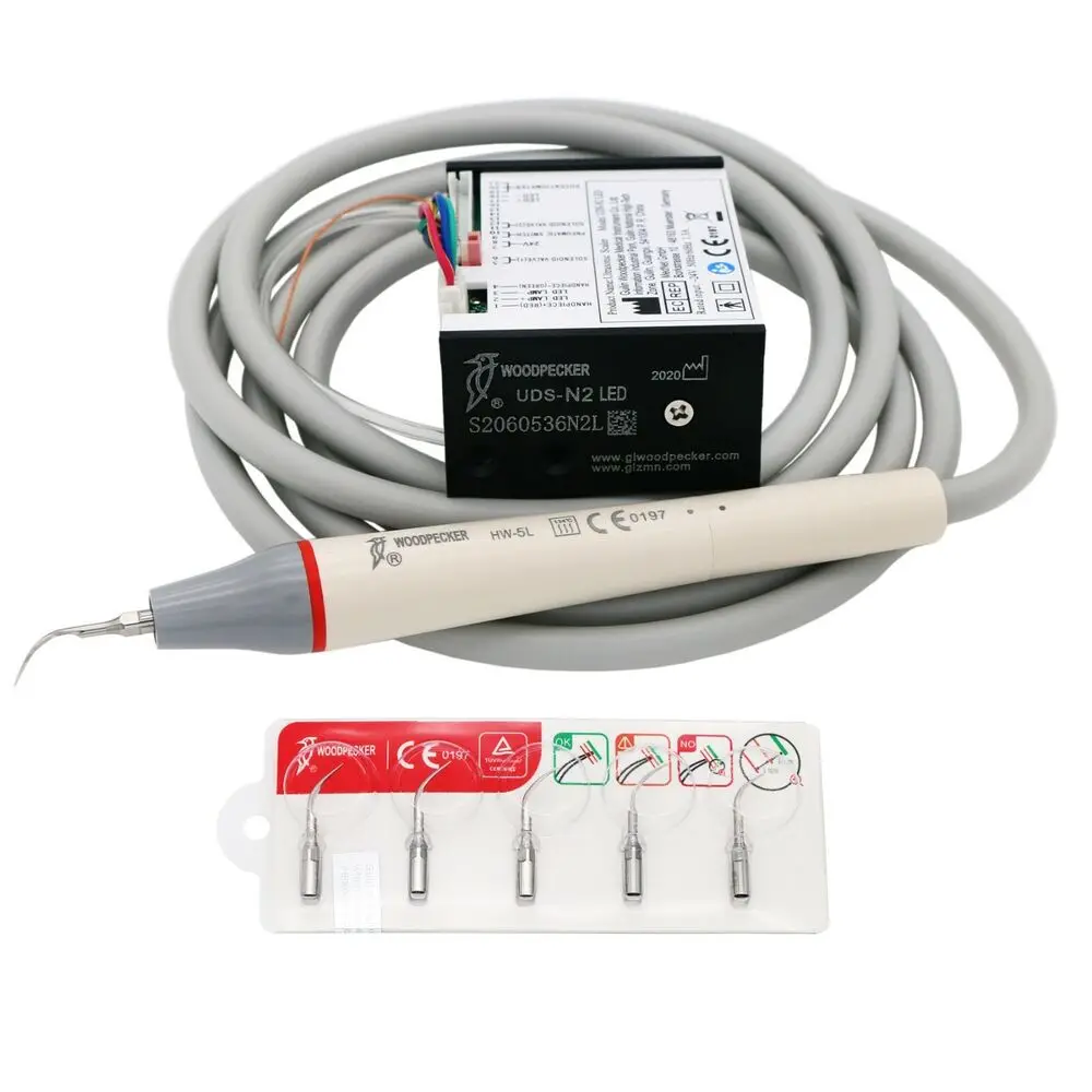 Woodpecker Dental Ultrasonic Piezo Scaler Built-in LED Handpiece UDS-N2 Kit  HW-5L