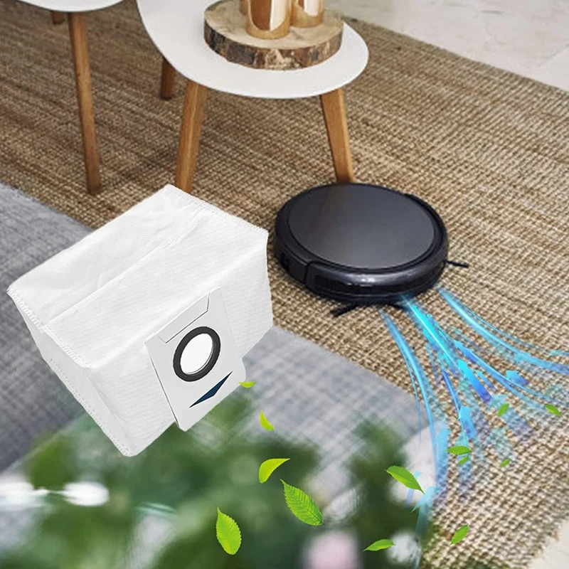 Bolsa de polvo para Ecovacs Deebot X1 Omni, accesorios de aspiradora de gran capacidad con cepillo para polvo, estación de succión Deebot