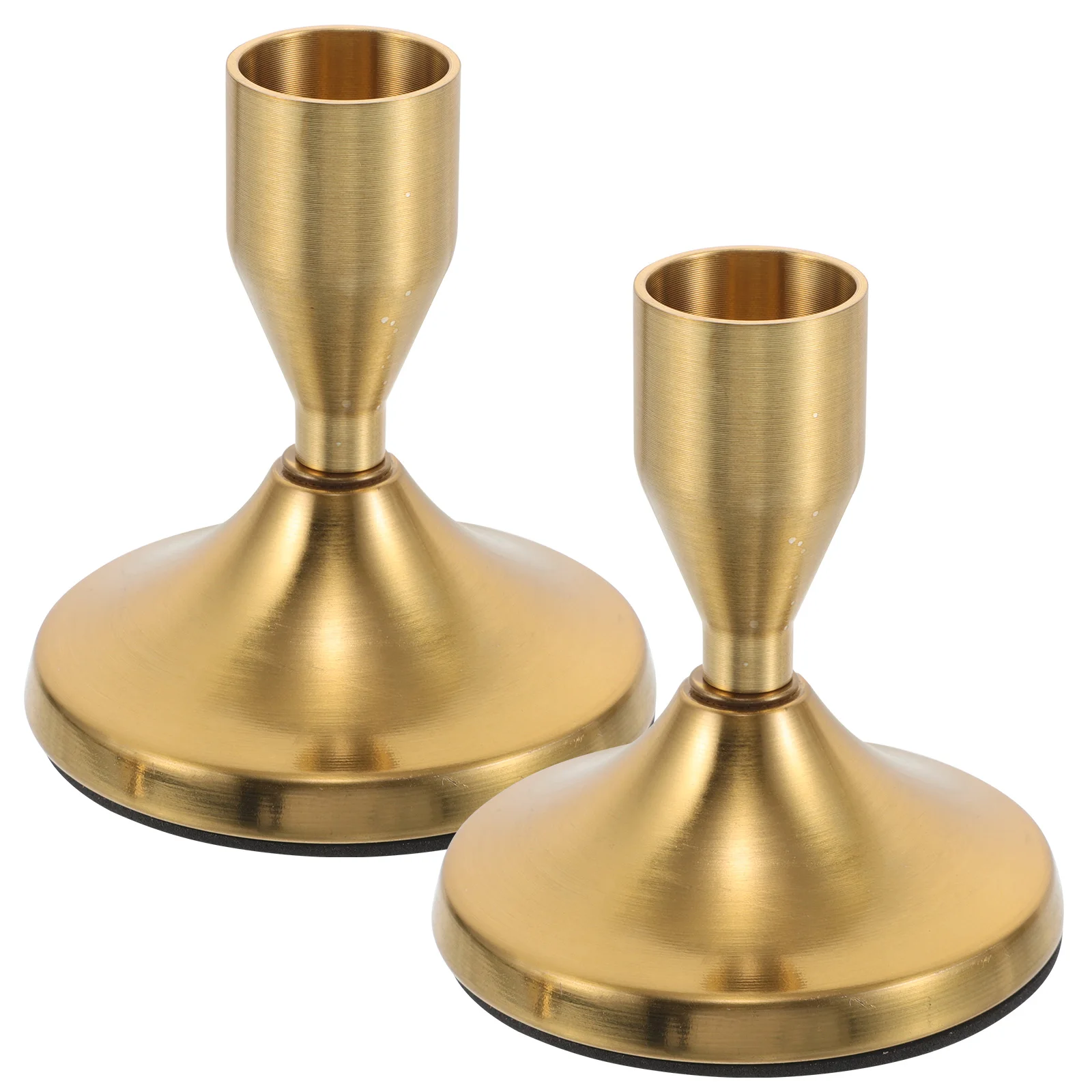 

2pcs Taper Candle Holders Vintage Metal Candlestick Holders For Christmas Halloween Table Centerpiece Wedding Reception