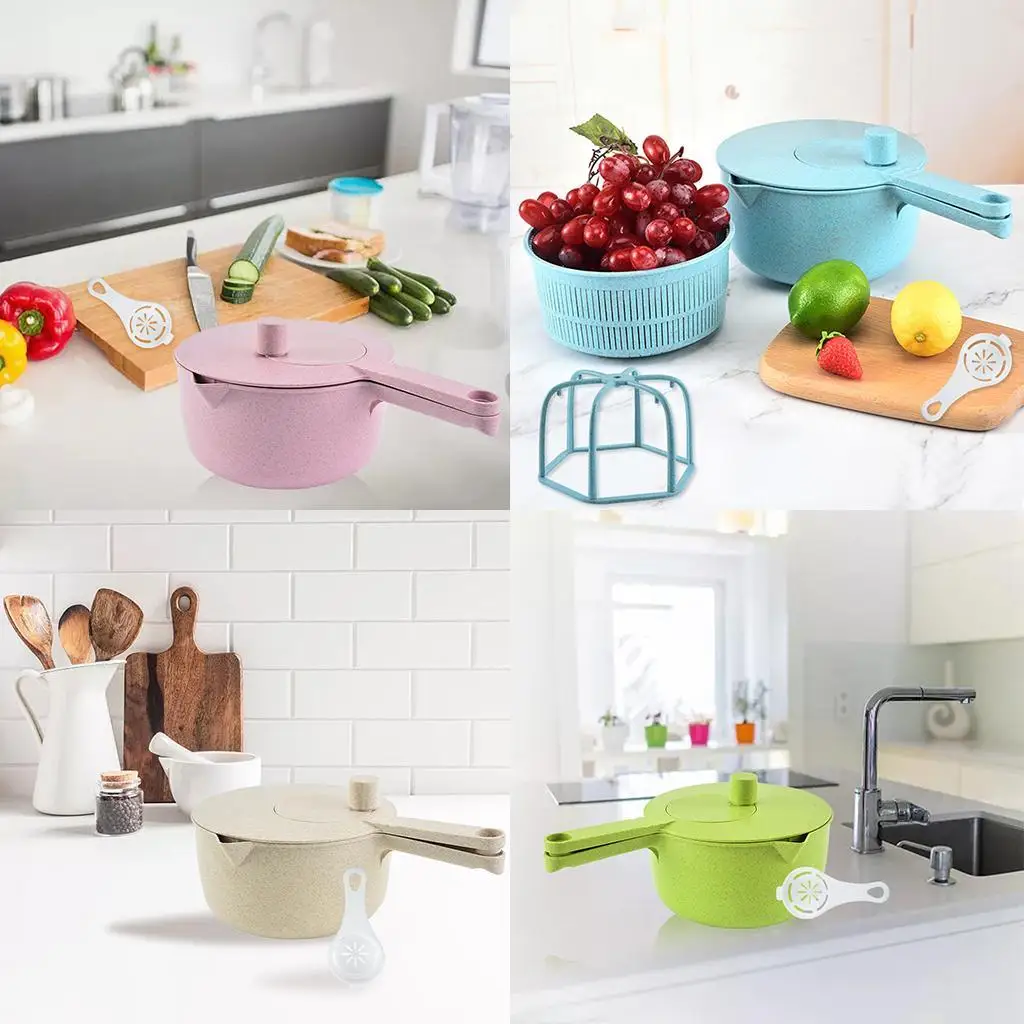 Large Manual Salad Spinner Quick Dry Fruit Washing Dry Tool Food Dehydrator