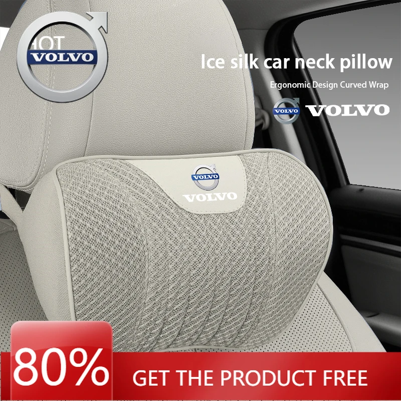 

Эмблемы 2026, новинка для Volvo, автомобильная подушка для шеи, чехол на сиденье, поясничная поддержка, подголовник для Volvo Xc60 Xc90 V40 V60 S60 XC40 V50 V90 S80 C