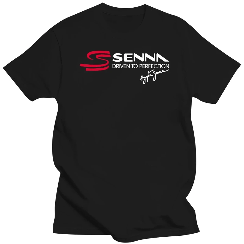 NEW AYRTON SENNA BRAZILIAN LOGO DRIVEN TO PERFECTION T-SHIRT SIZE S-3XL USA SIZE