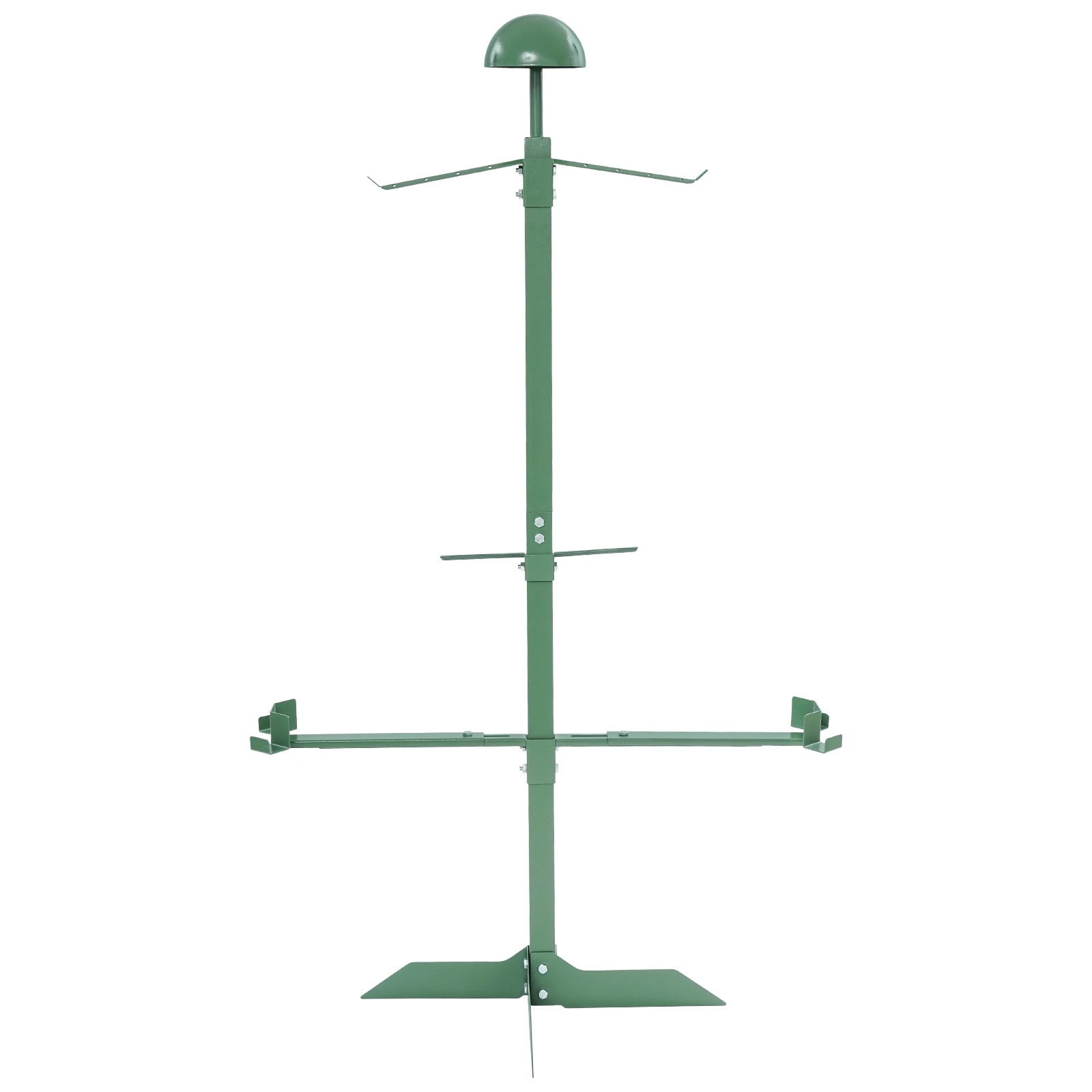 Military Gear Display Rack, 85LBS Load-Bearing Cross Base Tactical Organizer, Rounded Corner Space Saving Floor Stand for Outdoor Enthusiast Security Staff