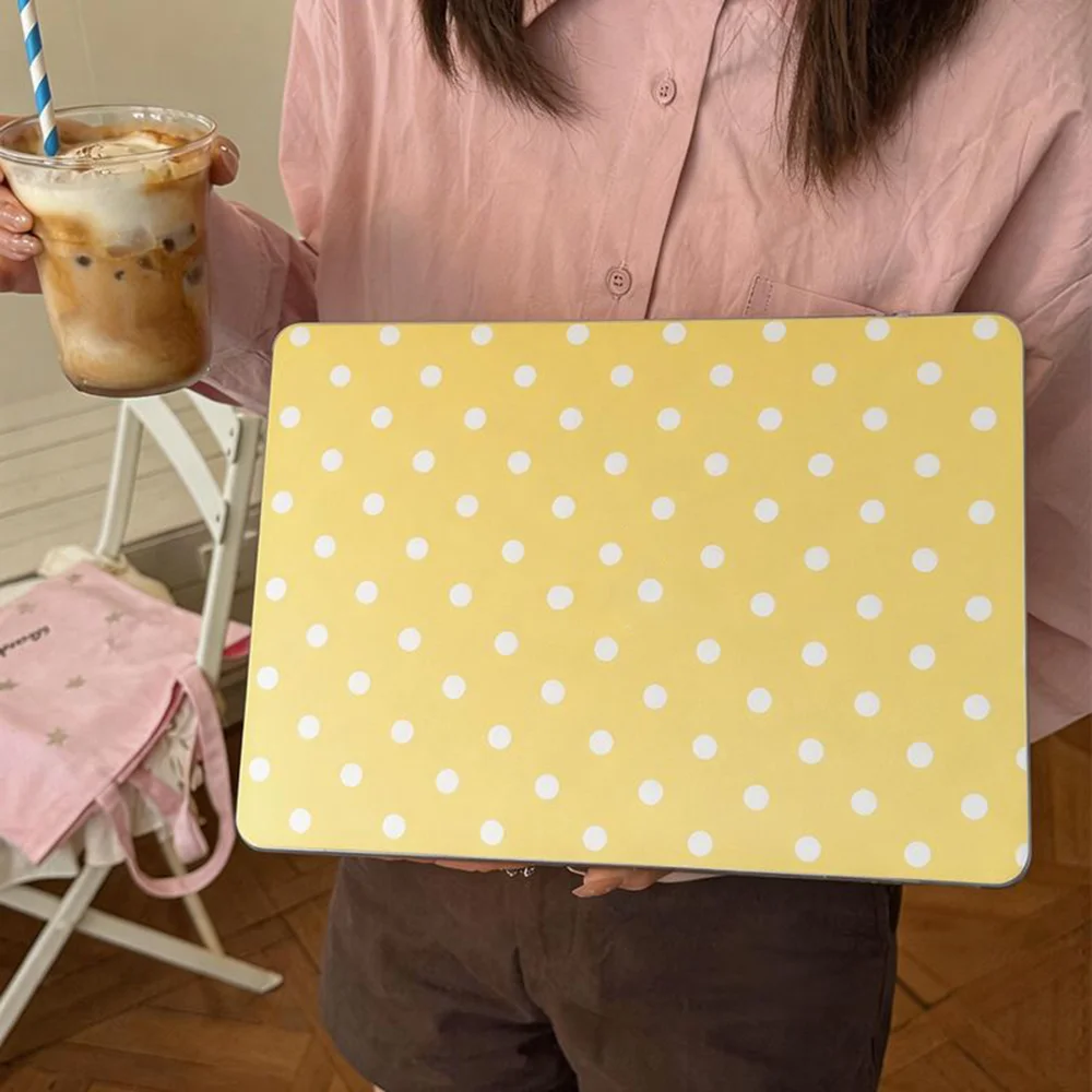 Ins Polka Dots New Laptop Case For Macbook 13Neo A3404 Air 13.6 M4 M3 M2 A2681 A3113 A3240 Air13.3 A1932 Air15 ProtectiveCover
